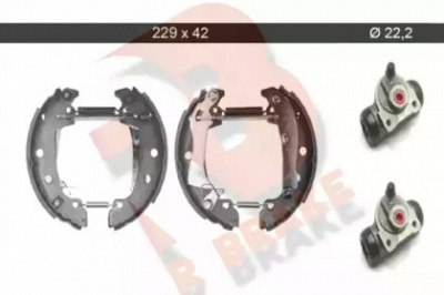 R BRAKE 79rbkt0016 -  Комплект тормозных колодок